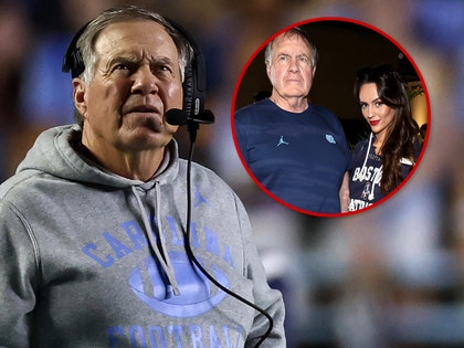 Bill Belichick and Jordon Hudson getty 1