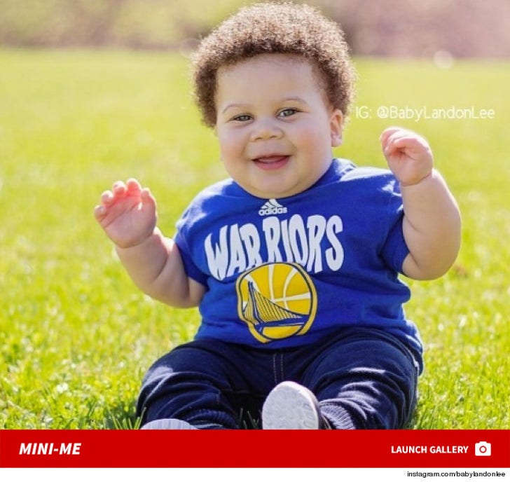 boy stephen curry as a baby