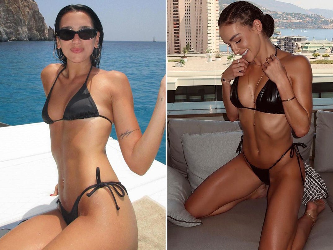 Dua Lipa vs. Casey Boonstra -- Babes In Black Bikinis Edition
