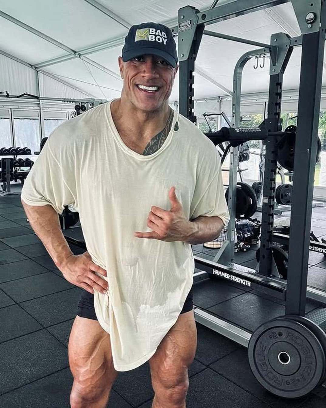 Dwayne Johnson Workout Shots 2