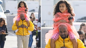 Kanye West Enjoys Daddy-and-Me Date While Sporting Brand New Yeezys