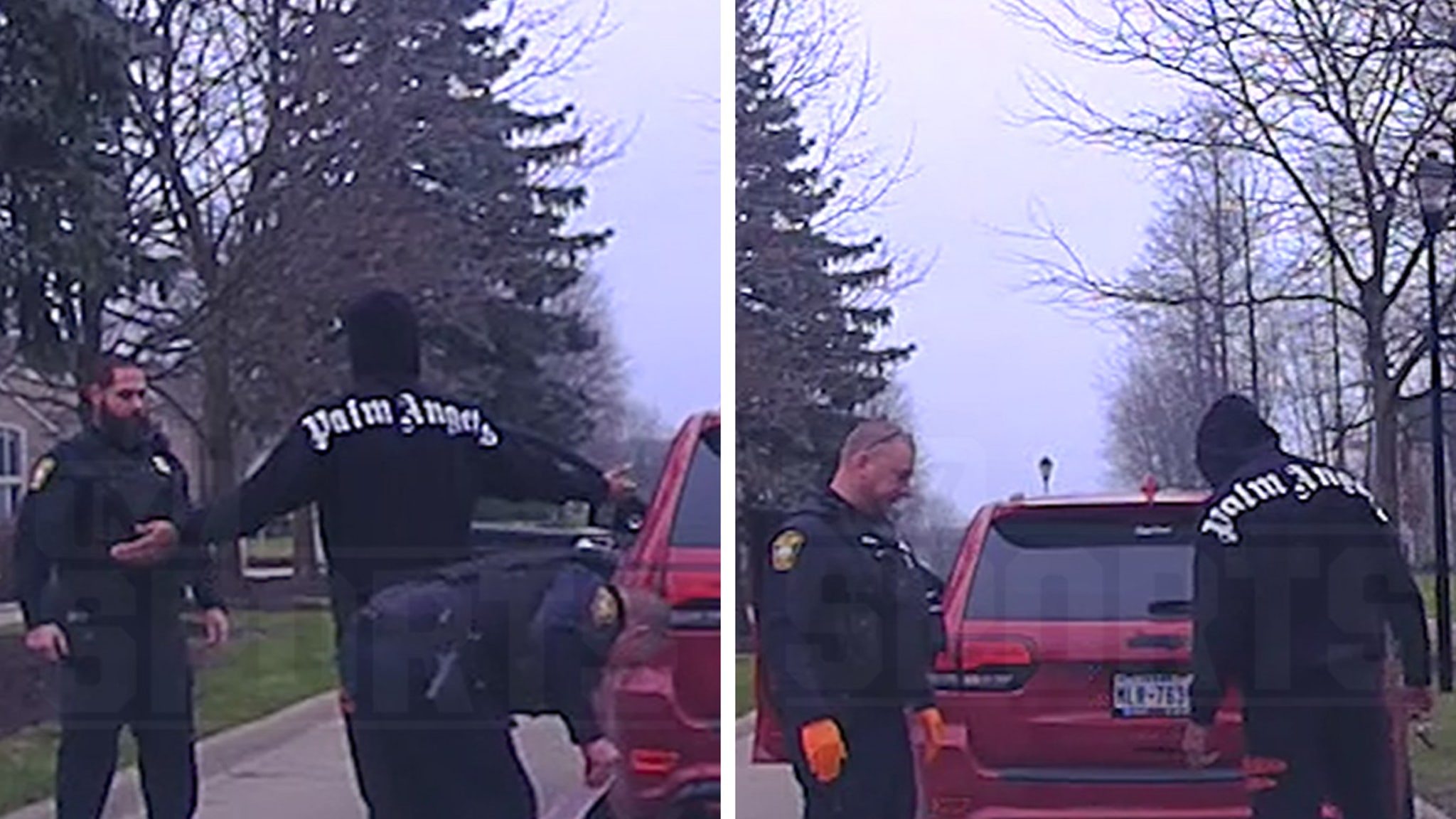 Rashard Higgins Traffic Stop video, policeman ordered Browns WR to step on the alleged weed