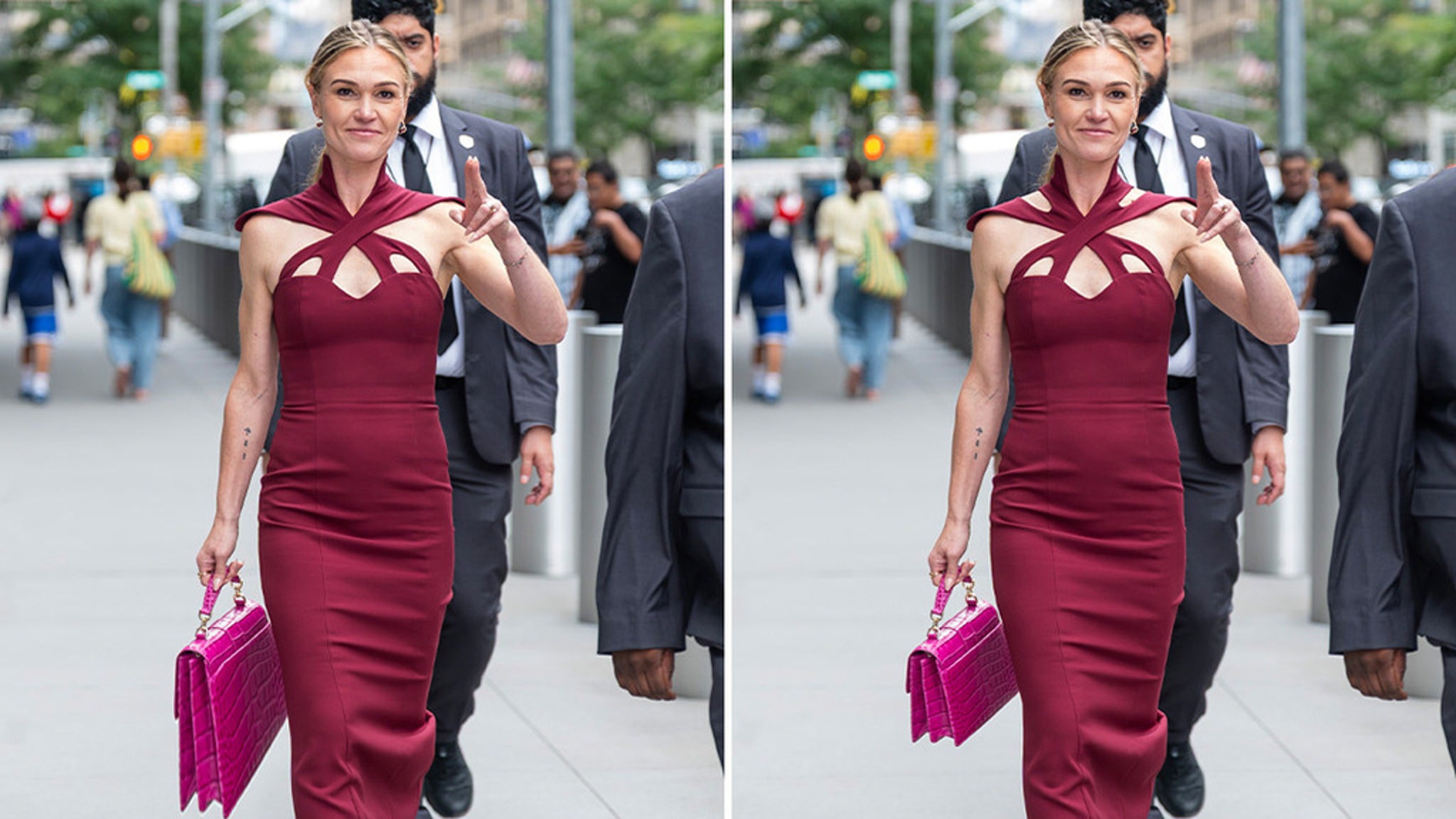 Julia Stiles -- Stylish In The Big Apple, Big Frigin' Diff!