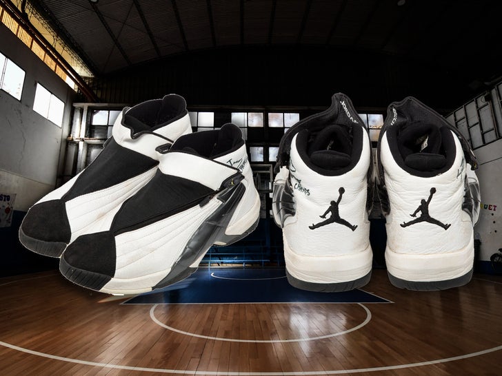 LeBron James' Signed High School Sneakers