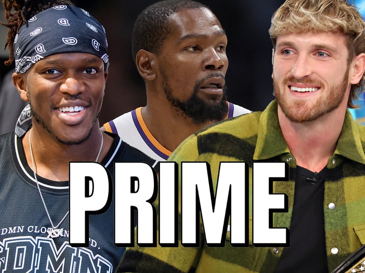 kevin Durant, Logan Paul, KSI, and a prime