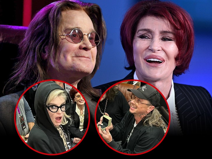 sharon and ozzy osbourne kelly osbourne engagement insta getty 3