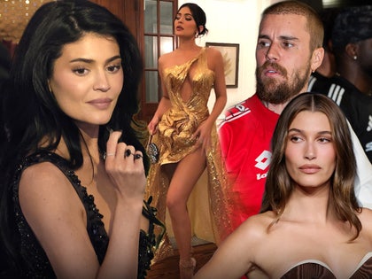 kylie jenner justin hailey bieber dress main getty instagram composite