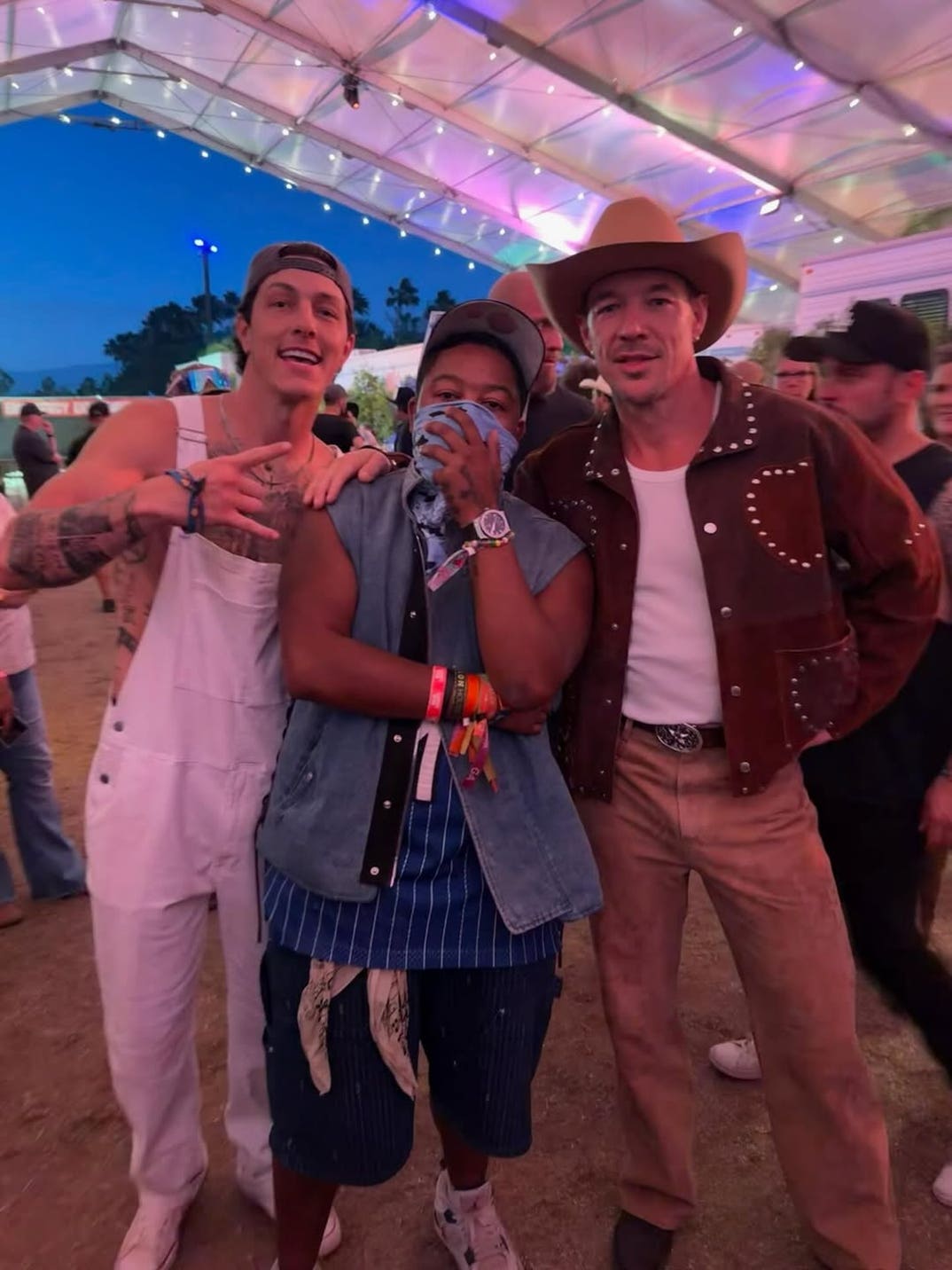 Tayler Holder, Kyle Massey, and Diplo