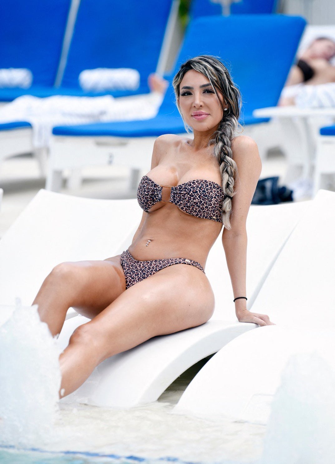 Farrah Abraham Animal Print Bikini 0