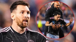 Lionel Messi's Bodyguard Sprints On Field Mid-Game, Tackles Fan