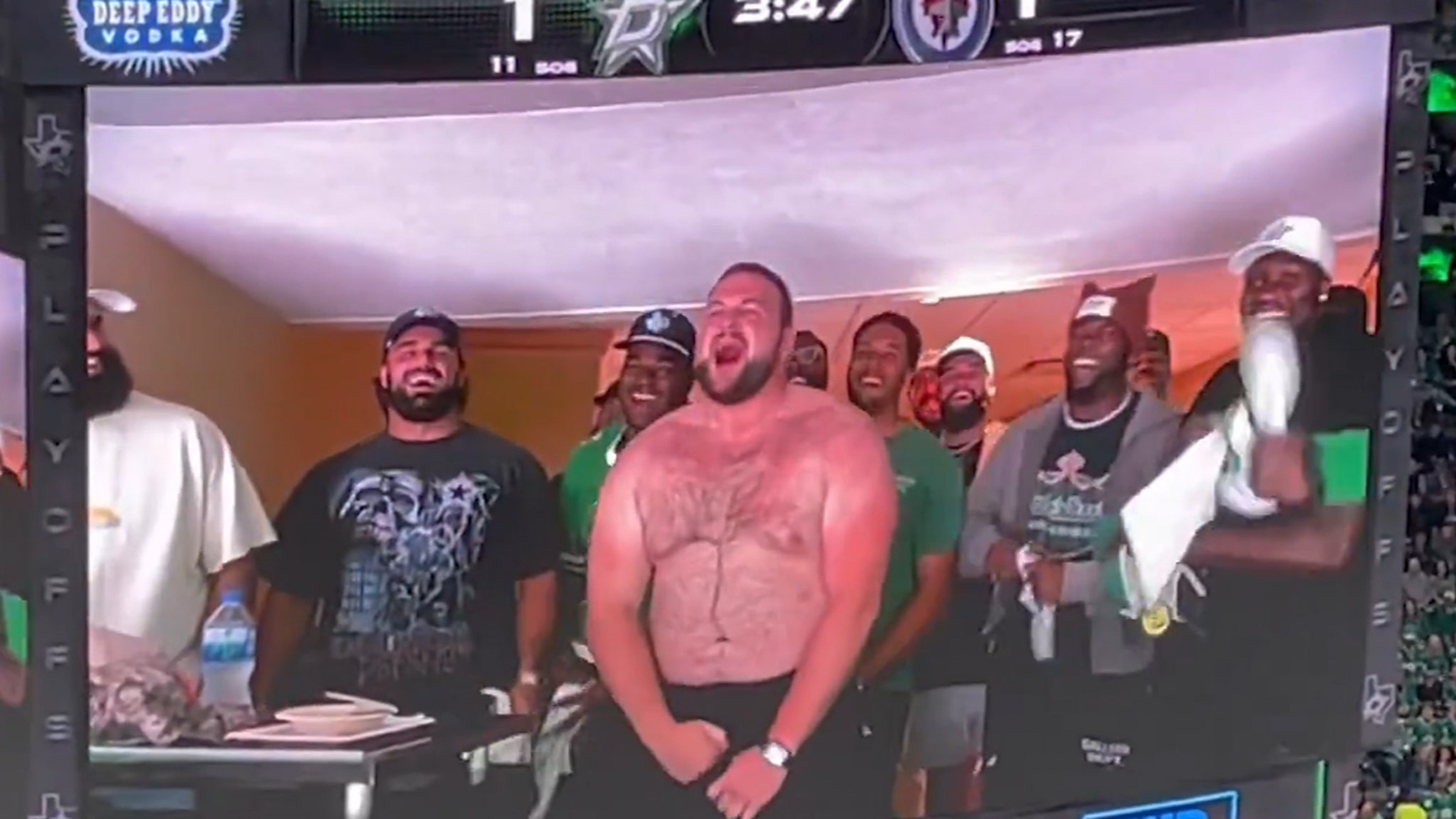 Dallas Cowboys' Cooper Beebe Rips Off Shirt To Support Stars
