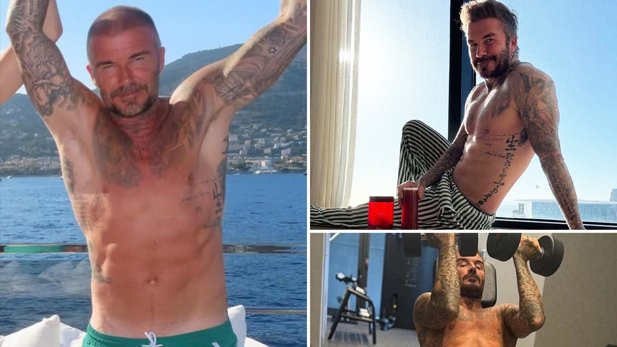 David Beckham's Shredded Shots to Celebrate His 51st Birthday!