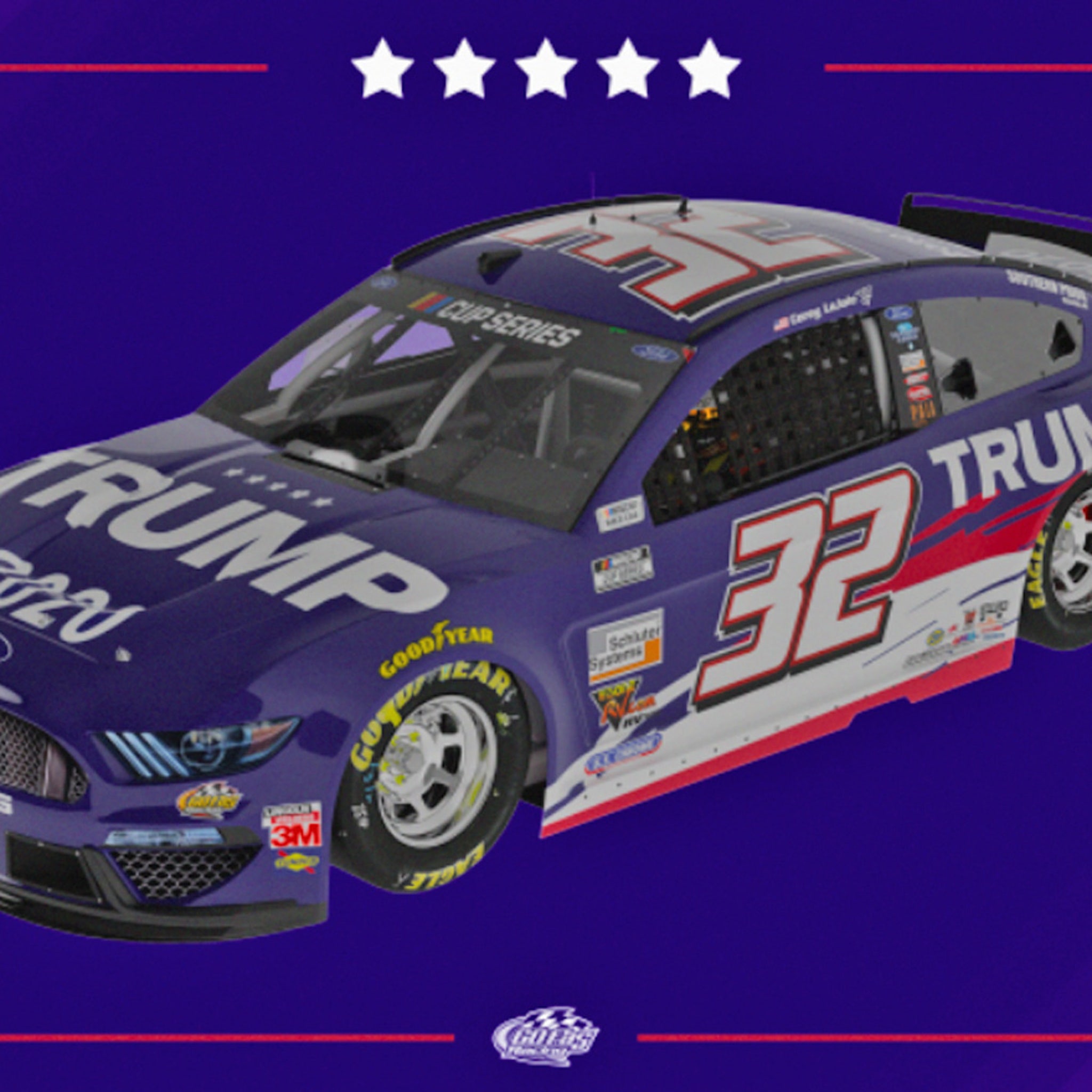 2020 Corey Lajoie #32 Trump Pence 2020 Mustang 1:24TH NASCAR DIECAST 