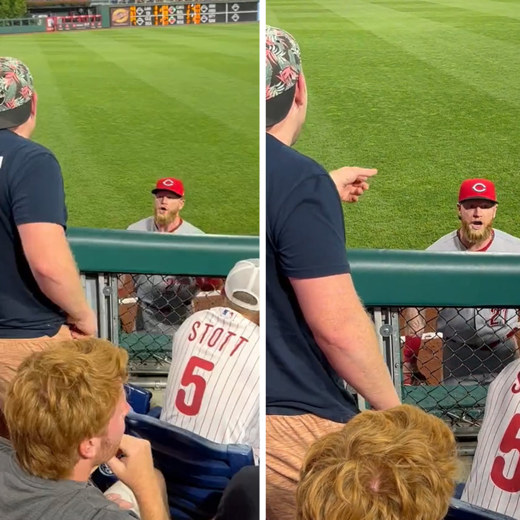 Jake Fraley takes the field for the Reds' City Connect debut