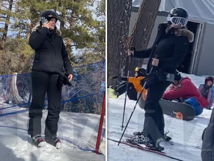 Amy Adams va a esquiar con su esposo e hija al sur de California