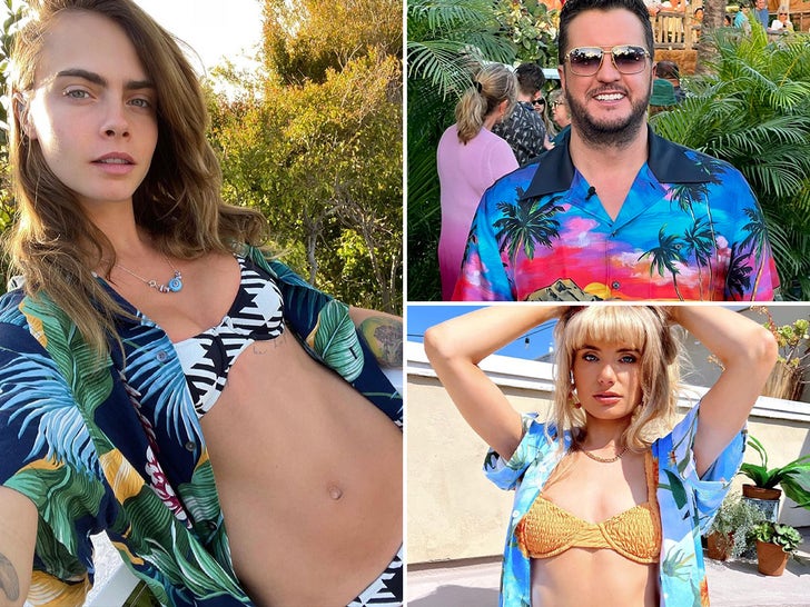 Celebs Fitted In Floral For Hawaiian Shirt Day!