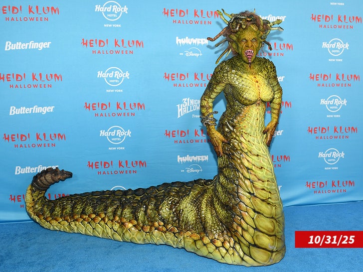 heidi klum medusa sub getty swipe 1