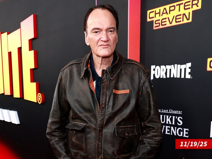 Quentin Tarantino sub Getty machnął