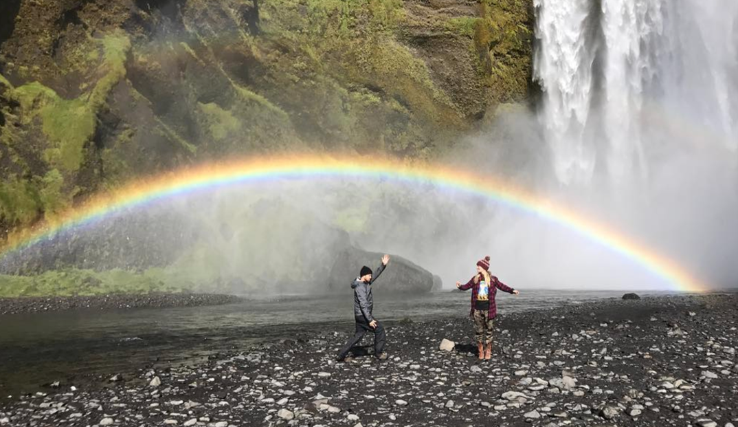 Aaron Paul and Lauren Paul