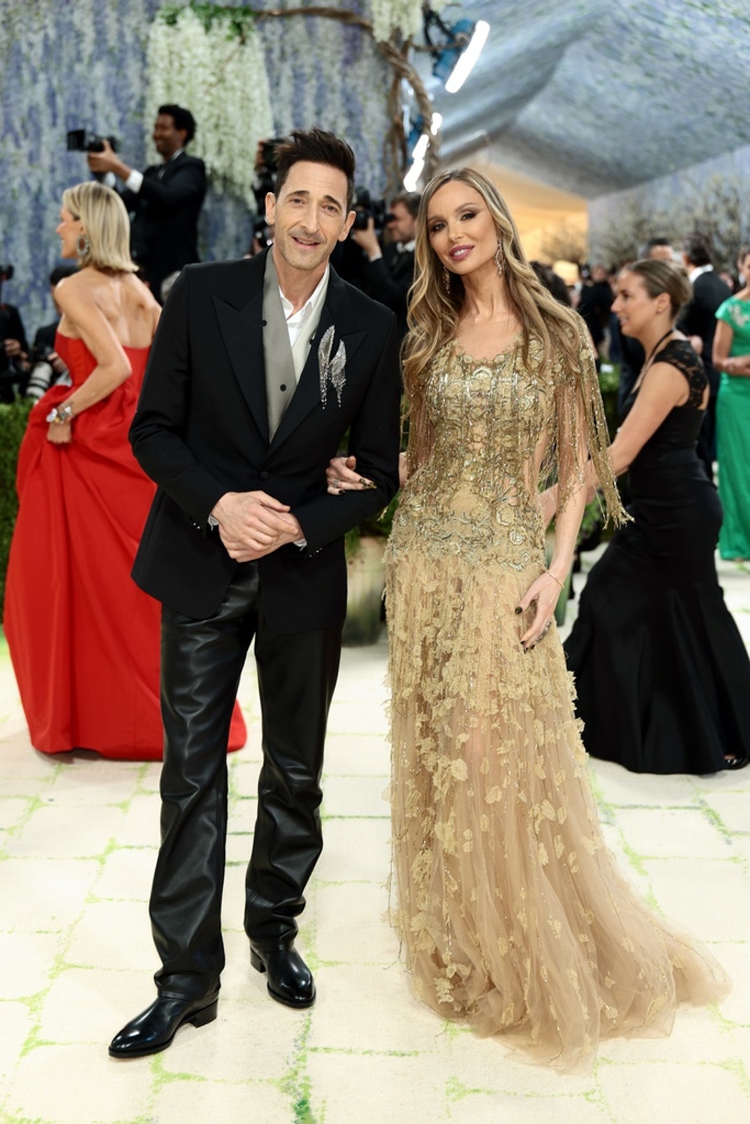 Adrien Brody and Georgina Chapman