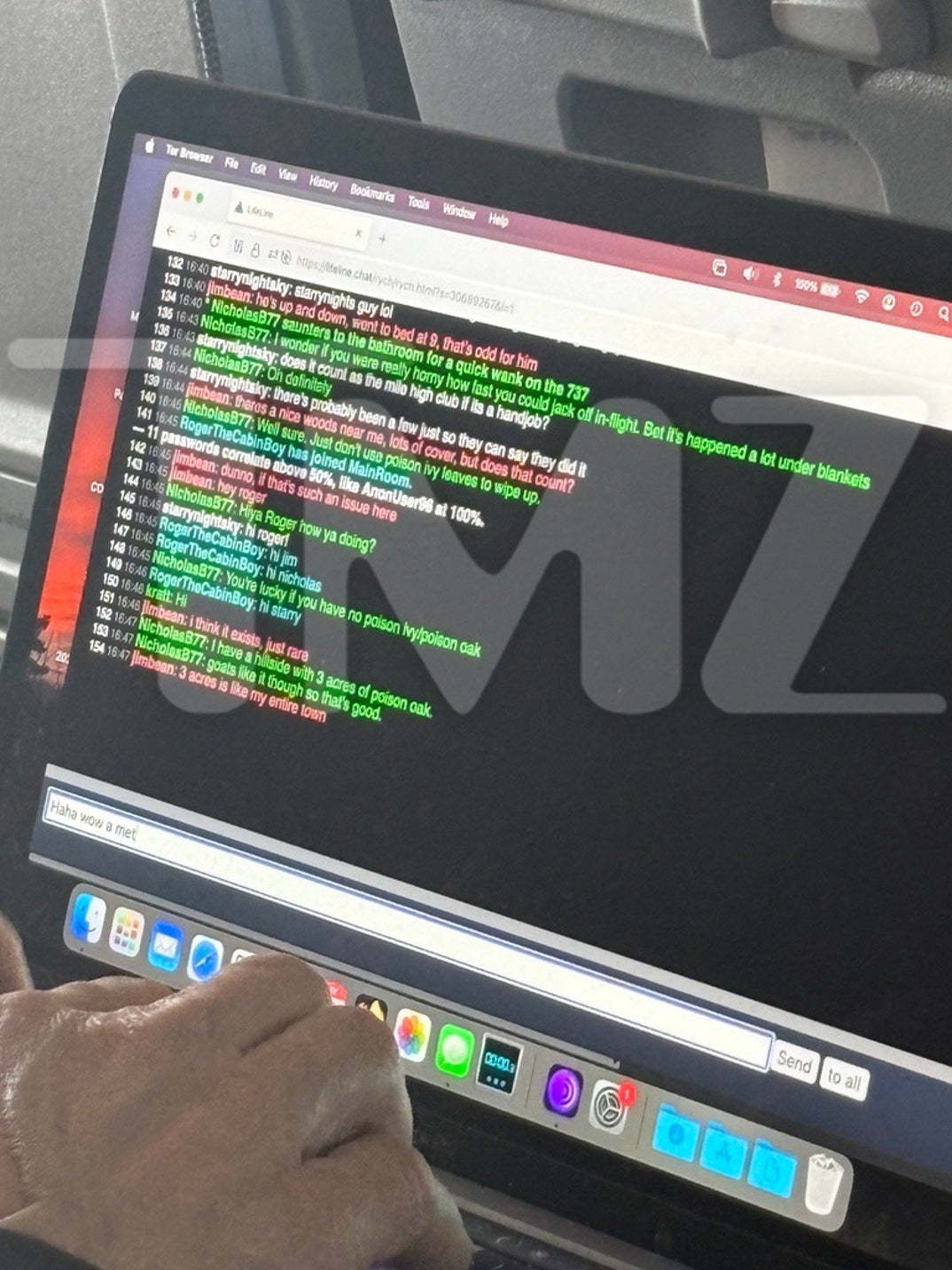 Jim Thornton Chatroom Messages On Plane 7