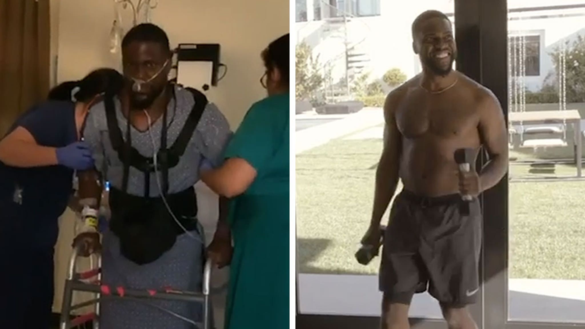 Kevin Hart Breaks Silence, Shares Video of Grueling Crash Physical Therapy