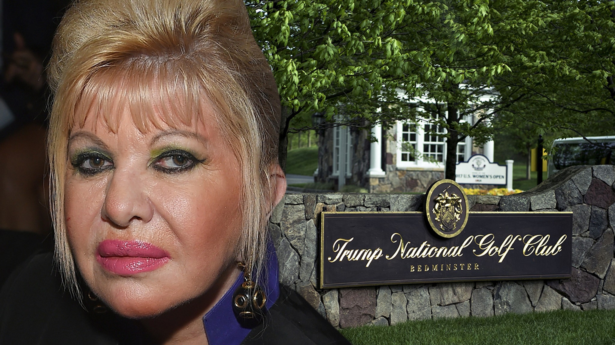 La tombe d'Ivana Trump au terrain de golf de Donald apparaît nue et isolée