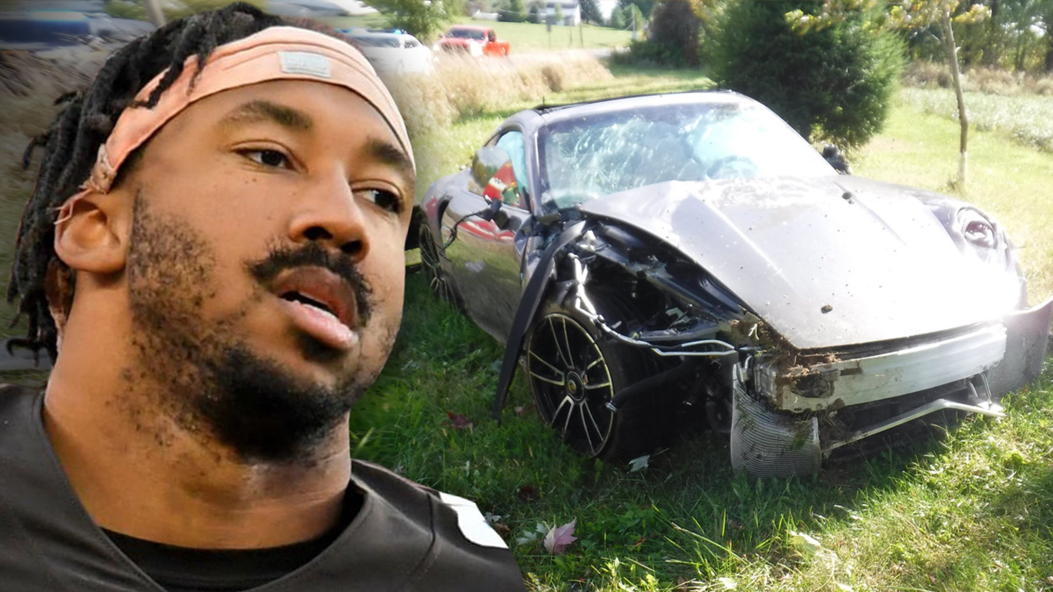 Myles Garrett Cited Over Car Crash, Cops Say Browns Star Appeared To Be Speeding