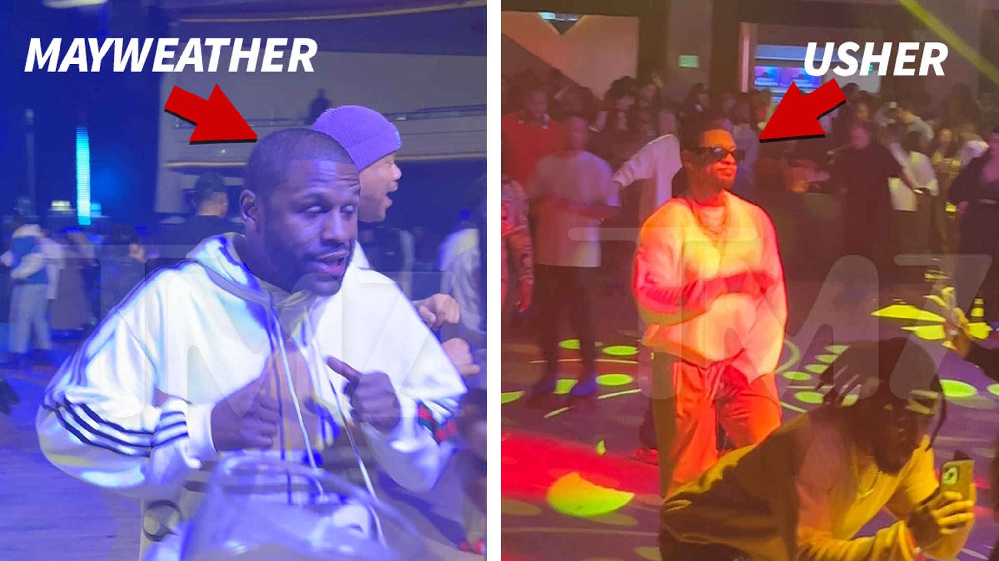 Usher, Floyd Mayweather and Chris Brown Skate at Dr. Dre’s ‘Chronic’ Party