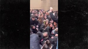 Georgetown-Providence Basketball Game Chaos, Students Pushing & Screaming