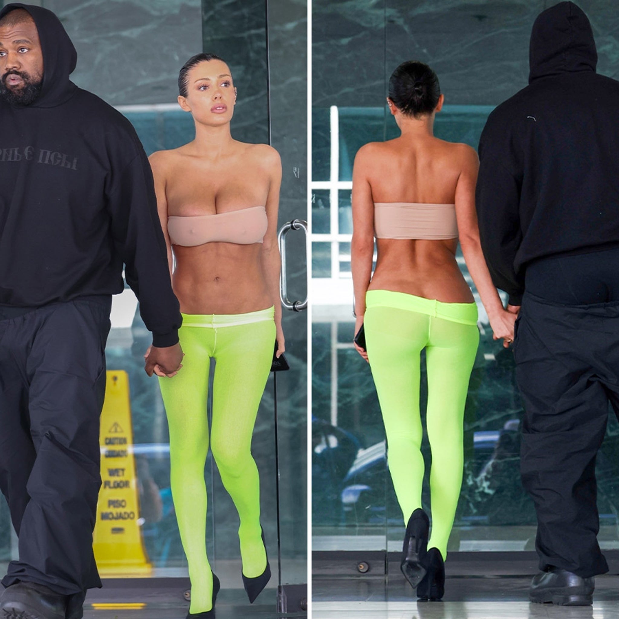 Kanye West & Bianca Censori Hit Business Meetings in Very Casual Attire