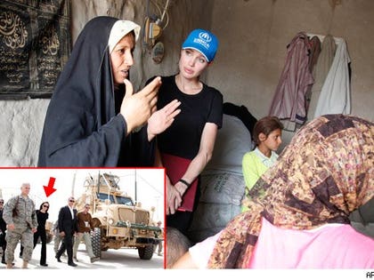 Angelina Jolie Tours Iraq