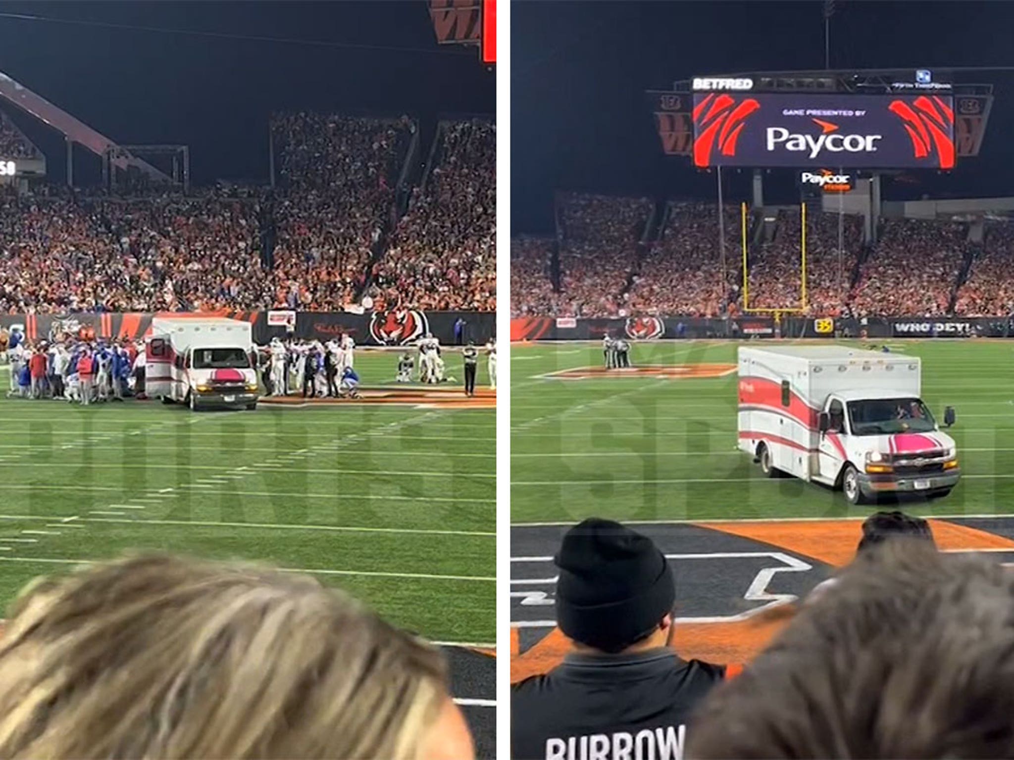 Buffalo Bills player Damar Hamlin attends first game since collapse, waves  to fans - ABC News