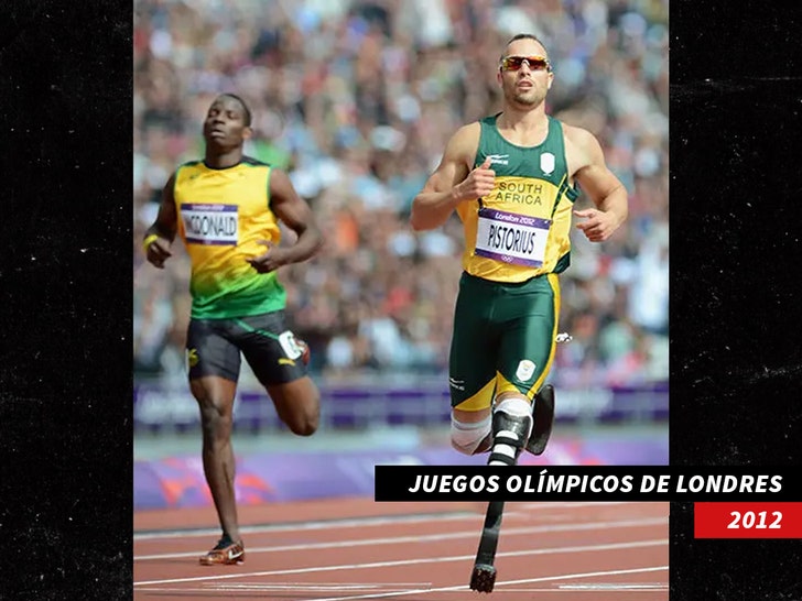 Oscar Pistorius running in olympics