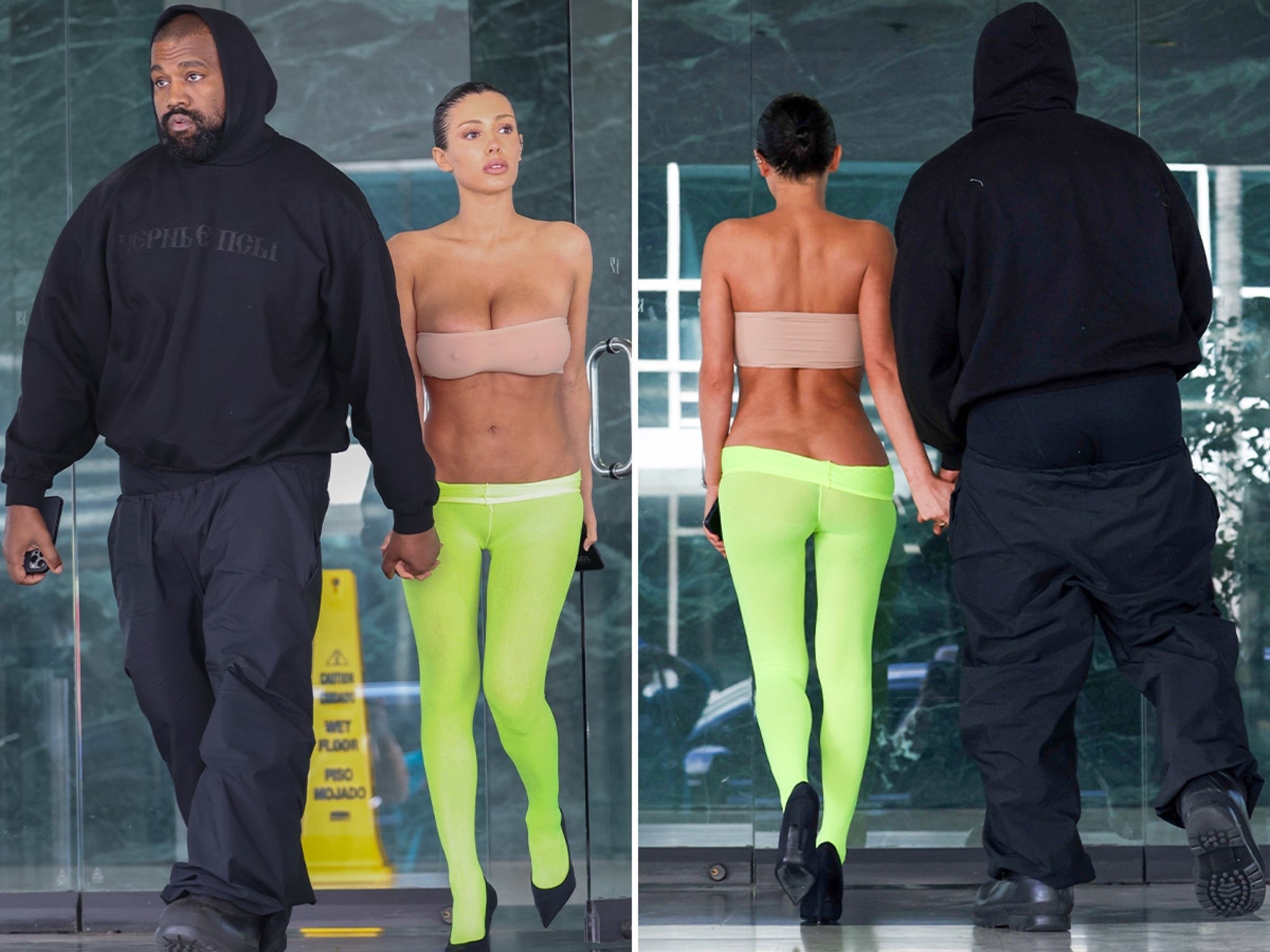 Kanye West & Bianca Censori Hit Business Meetings in Very Casual Attire