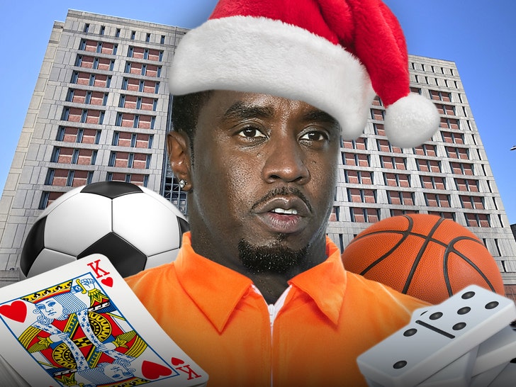 diddy christmas activities mdc brooklyn prison cards dominoes soccer basketball