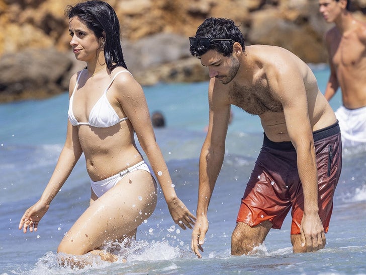 Camila Cabello And BF Henry Junior Chalhoub Enjoy Beach Day In Ibiza