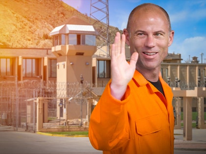 Michael Avenatti leaving prison getty 2