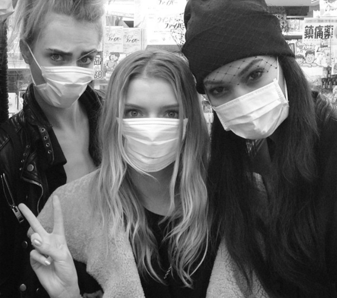 Cara Delevingne, Lily Donaldson, and Joan Smalls