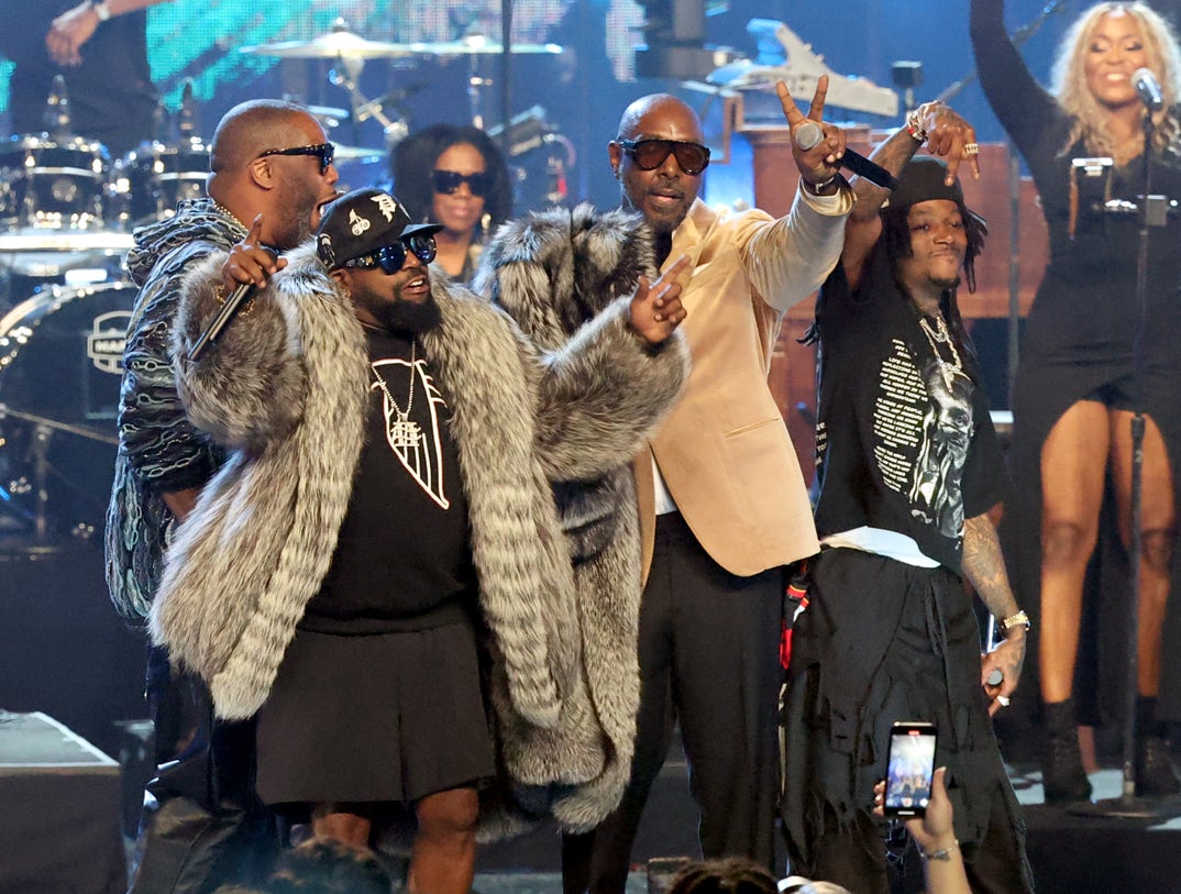 Killer Mike, inductee Big Boi of OutKast, Sleepy Brown and JID