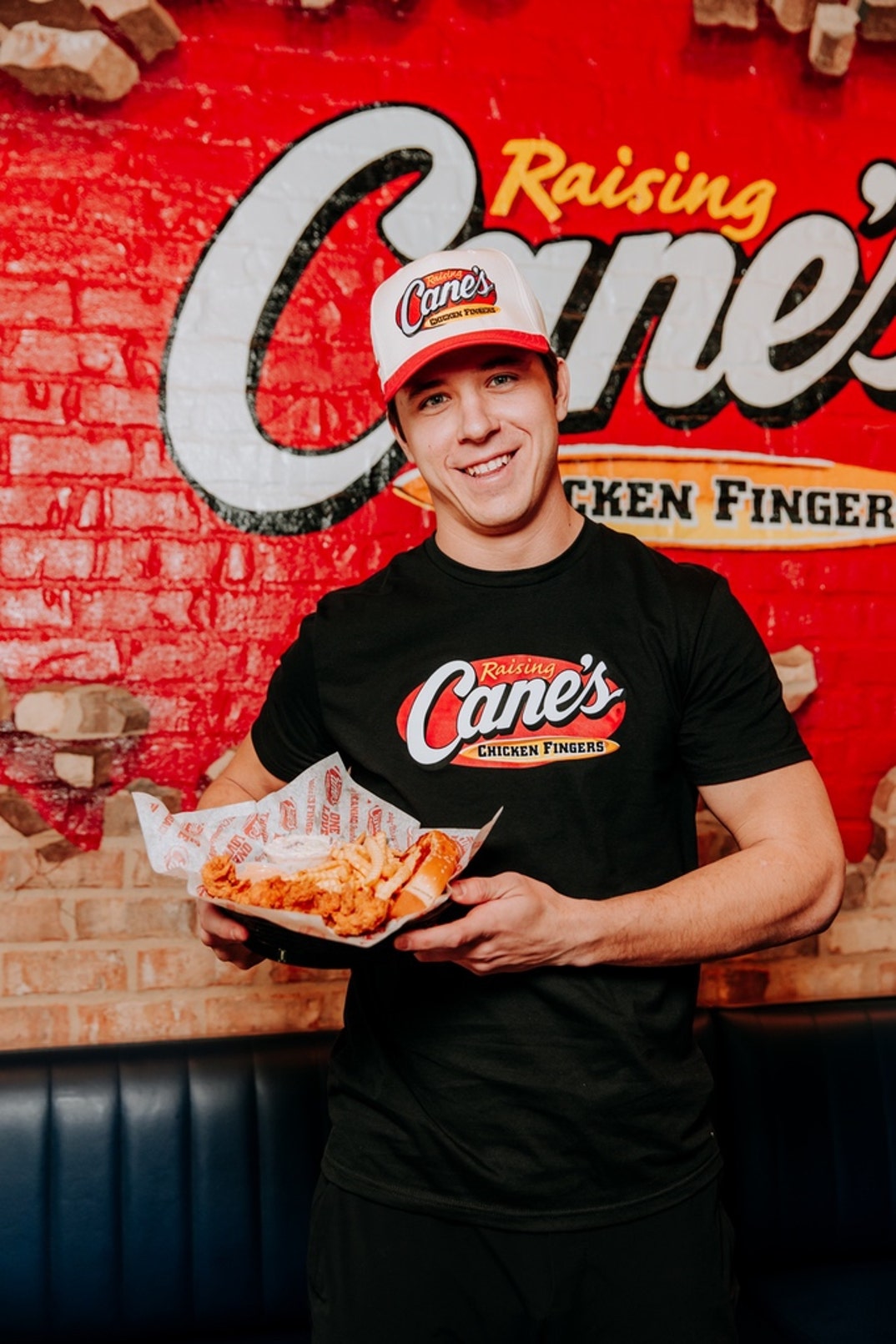 Christian And Luke McCaffrey At Raising Cane's 10