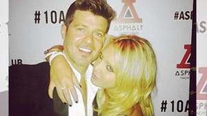 Butt Grab Chick to Robin Thicke -- I'm Still Thirsty As Hell ... Let's Grab That Drink