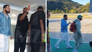 Drake Flies Out of Tiny St. Barts Airport After New Year's Party