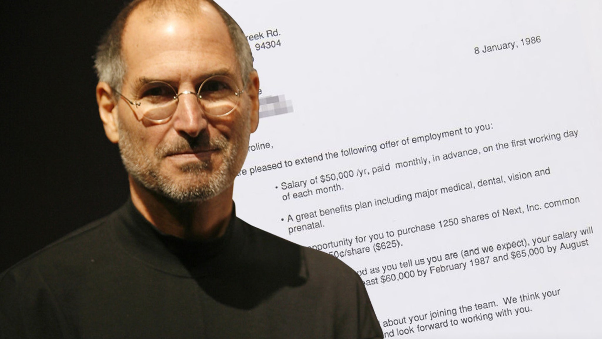 Steve Jobs’ Signed Offer Of Employment From 1986 On Sale For $95K