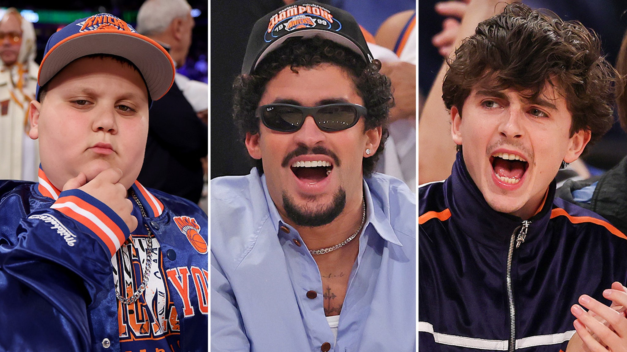 Timothée Chalamet Celebrates Knicks Win After Celeb-Packed Game