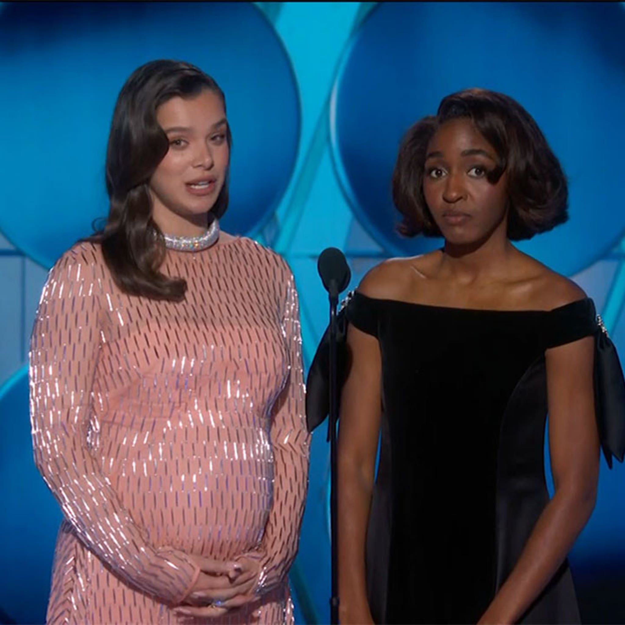 Hailee Steinfeld Shows Off Baby Bump At Golden Globes