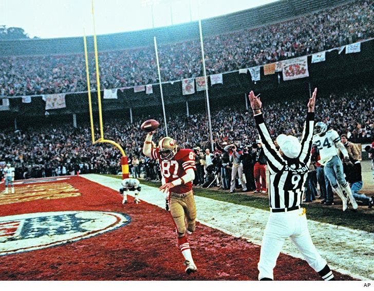 49ers Honoring Joe Montana and Dwight Clark with &#39;The Catch&#39; Statue