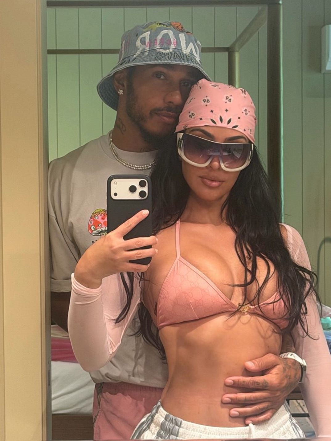 Kim Kardashian and Lewis Hamilton