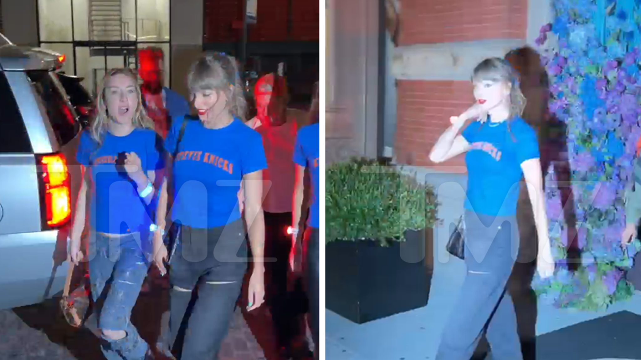 Taylor Swift Parties at Zero Bond After Knicks' Victory Over Spurs