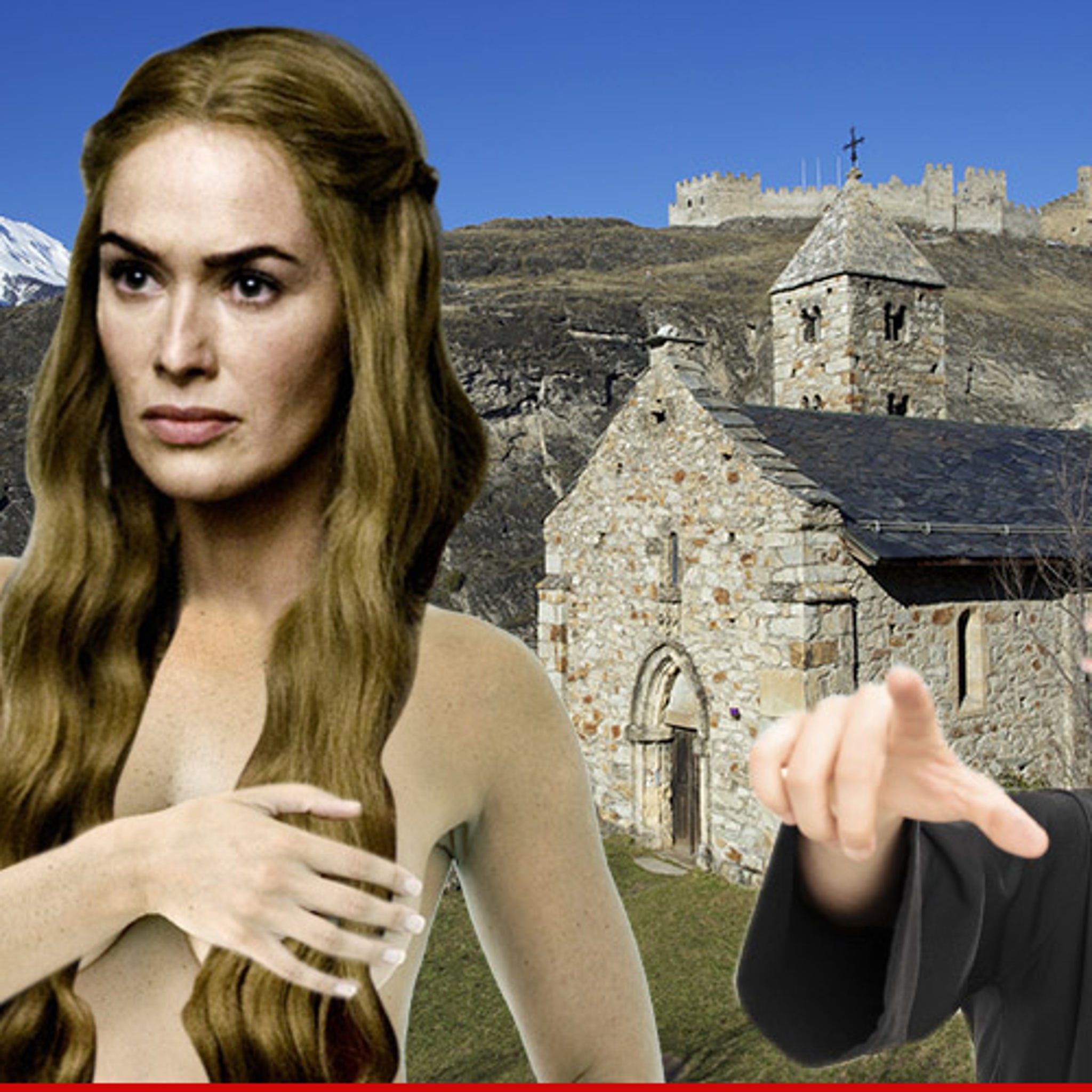 Lena Headey - Game of Thrones' -- Best Boobs On Show Victim of Church Cover-Up